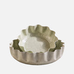 Nera Light Green Enamel Bowls – Set of 2