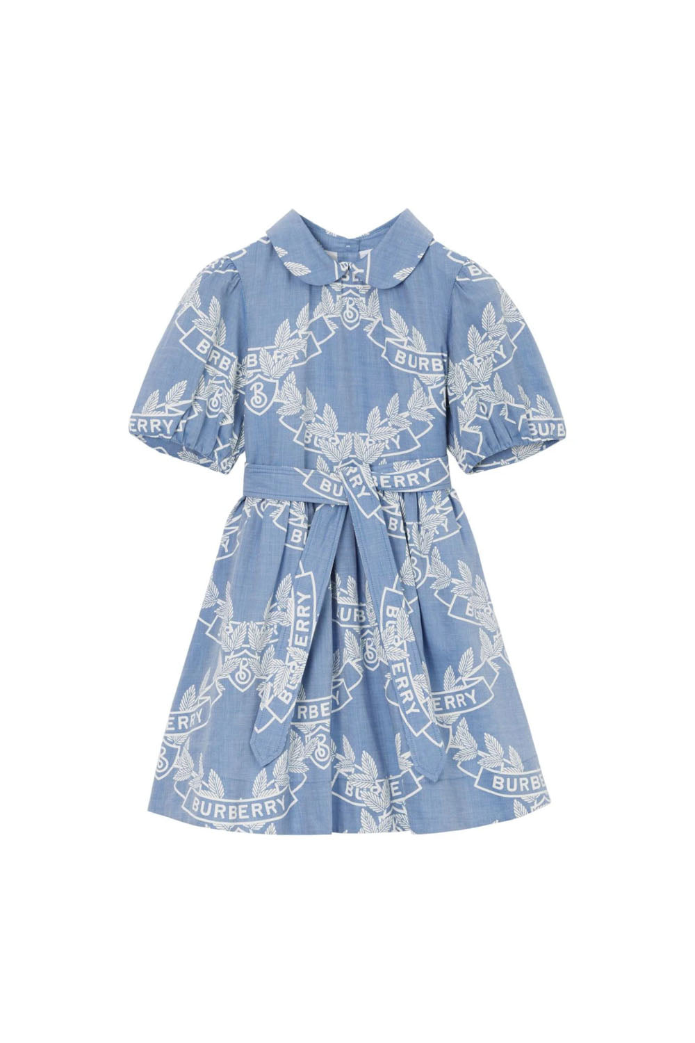 ​Oak Leaf Crest Cotton Dress for Girls - Maison7