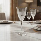 كأس نبيذ بحافة ذهبية - إصدار احتفالي وإهداء