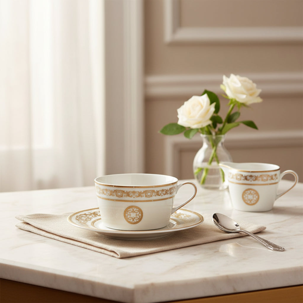 Opera Gold Soup Cup & Saucer 37Cl