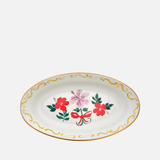 Oval Tray Flower Bow