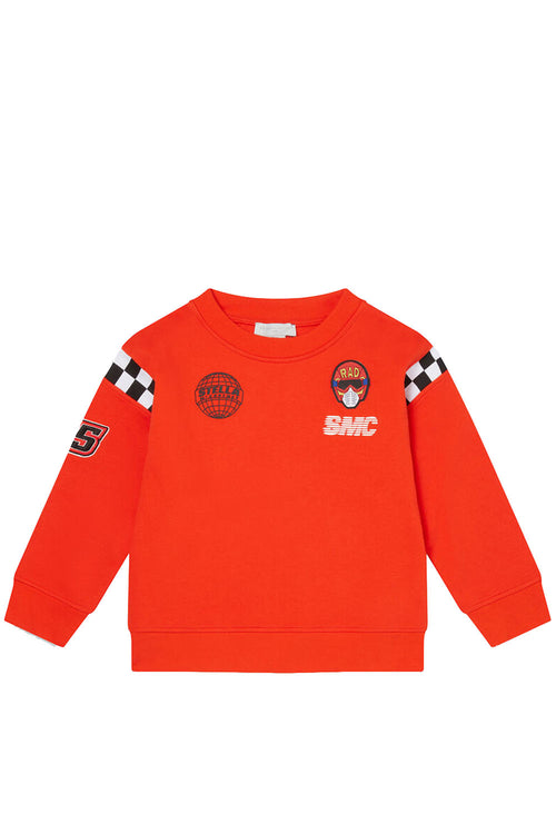 Oversize Sweatshirt Motorcross & Badges for Boys - Maison7