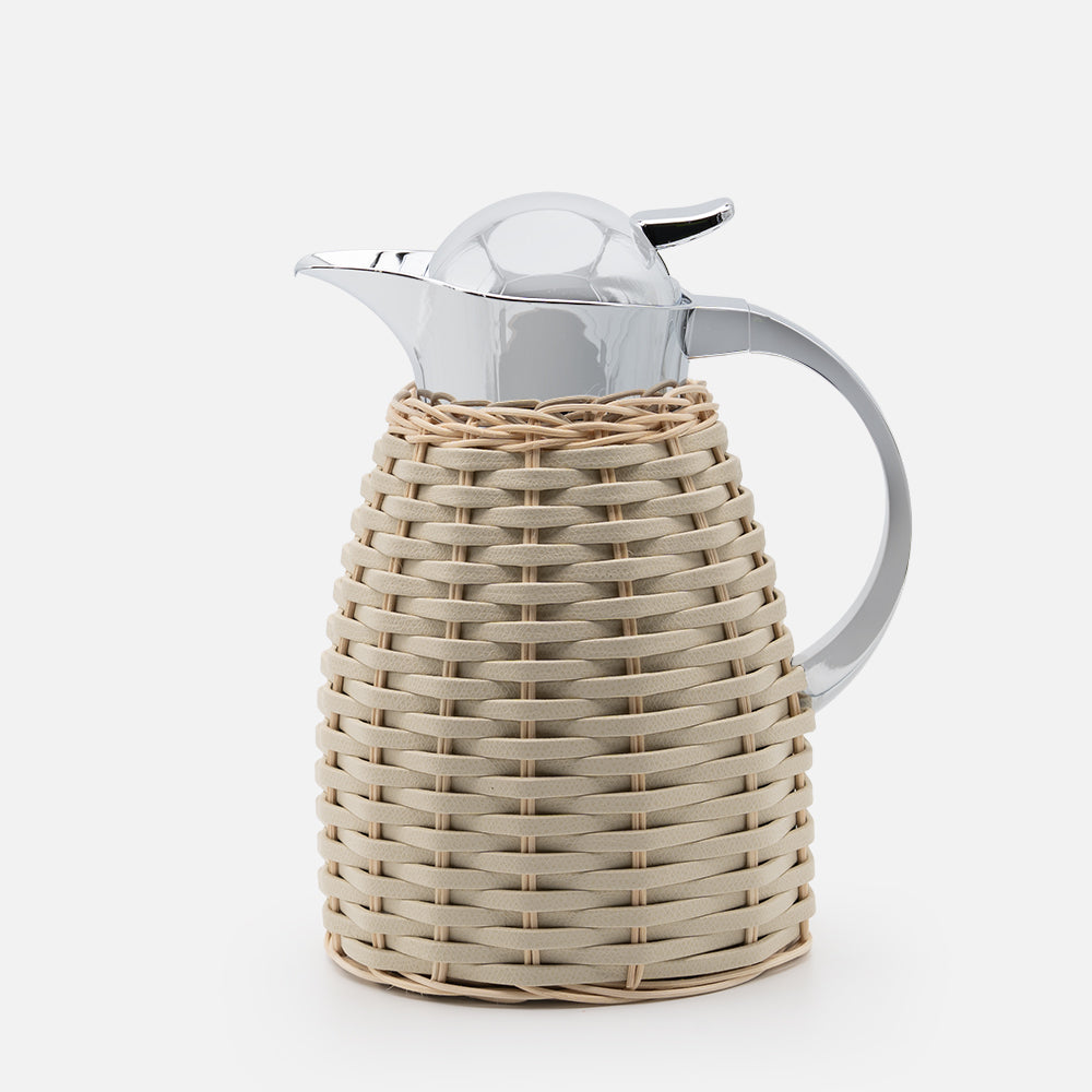 Chantilly Leather &amp; Rattan Carafe 1 L