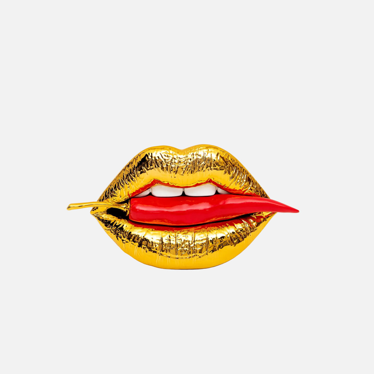 Spicy Riot Ornament, Gold, 15cm