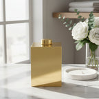 Paper Bin With Cover - Gold 24 Carat
