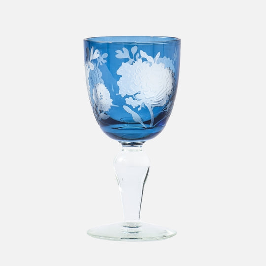 Peony Multicolour Wine Glasses – Set of 6