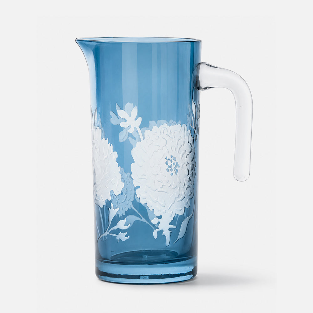 Peony Pitcher Dark Blue