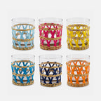 Reed Glass Tumblers – (Set of 6)