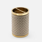 Alghero Handwoven Toothbrush Holder Chrome