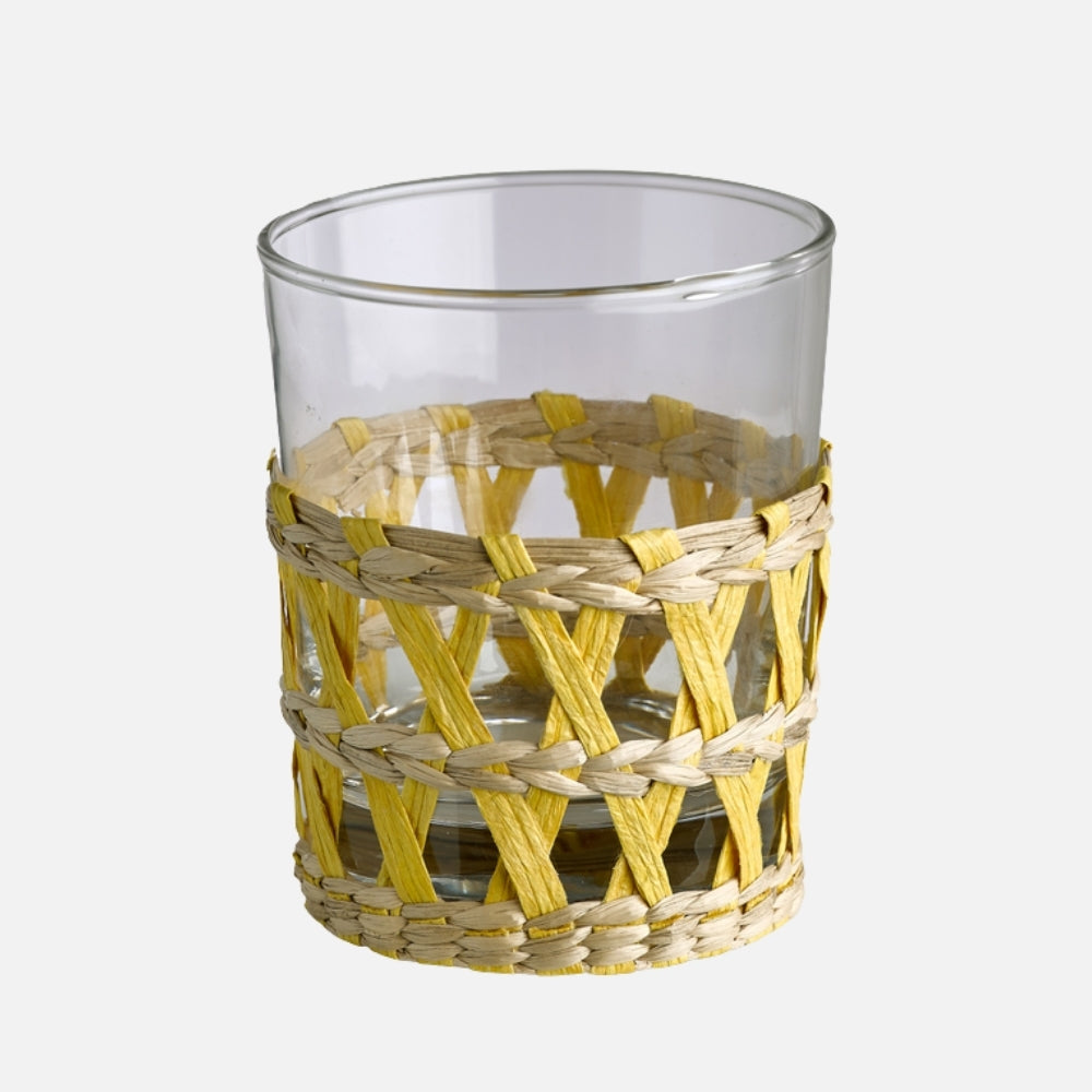 Reed Glass Tumblers – Set of 6 Multicolour