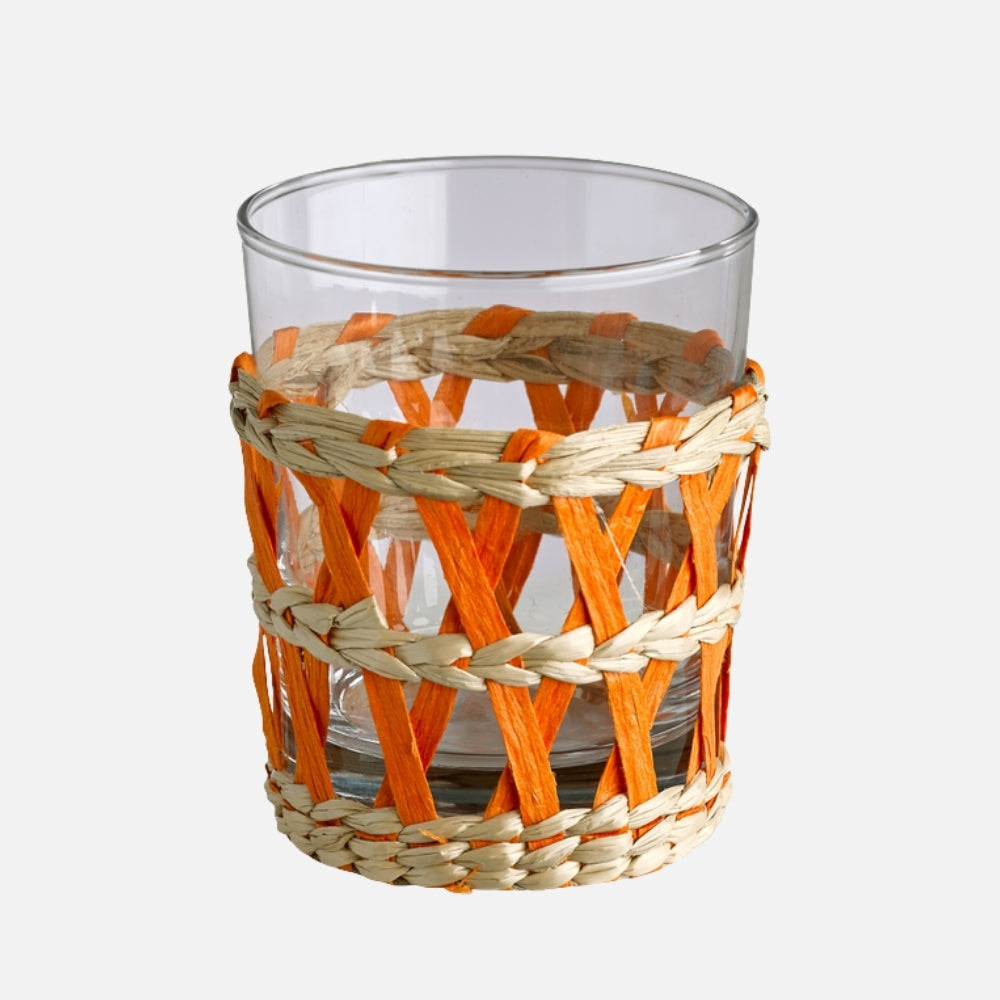 Reed Glass Tumblers – Set of 6 Multicolour