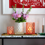 Hurricane Boule Large Rosé – Hand-Blown Glass Lamp & Vase