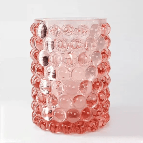 Hurricane Boule Large Rosé – Hand-Blown Glass Lamp & Vase