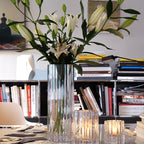 Hurricane Crystal Lily Vase – Strict Large Hand-Cut Crystal Decorative Vase