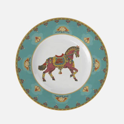 Samarkand Aquamarin Flat Plate 27cm for Home