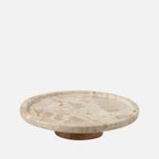 Round Marble Serving Board – Beige/Natural