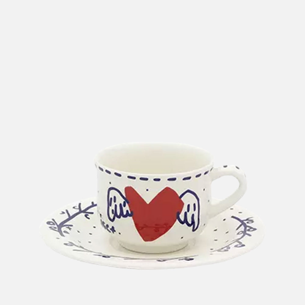 Set of 2 coffee cups & saucers - L'Archipel Sentimental