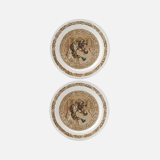Set of 2 Mignardise plates - Wind Horses