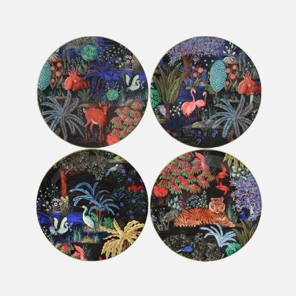 Set of 4 Assorted Dessert Plates - Le jardin du palais