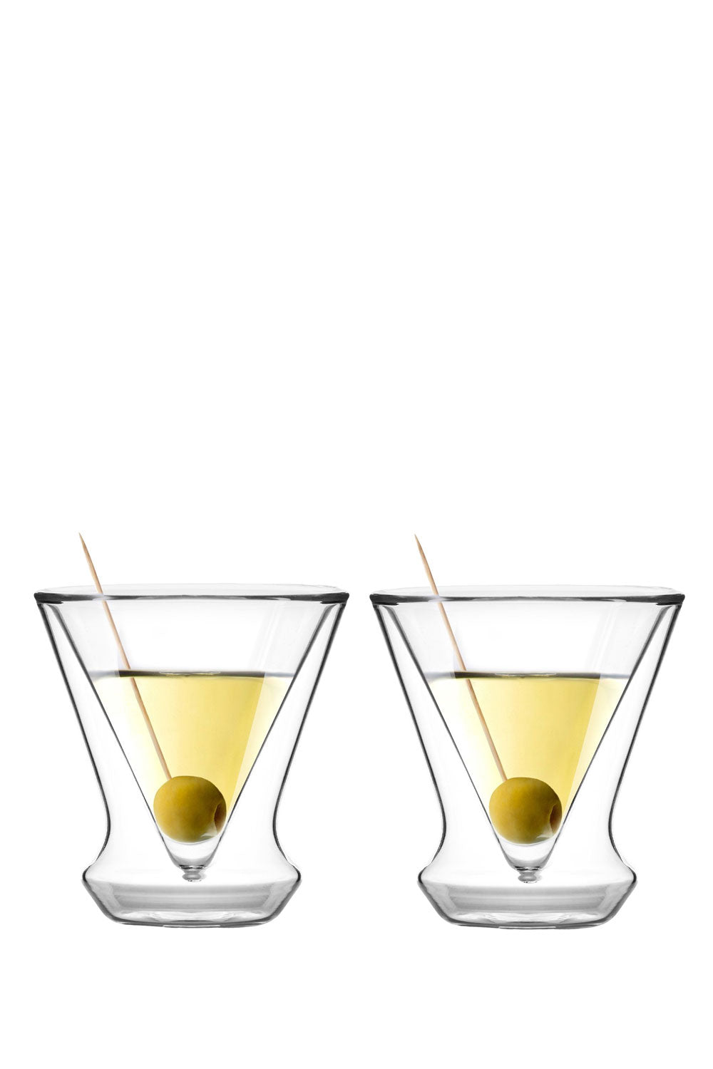 Soho Double Wall Martini Glasses, Set of 2