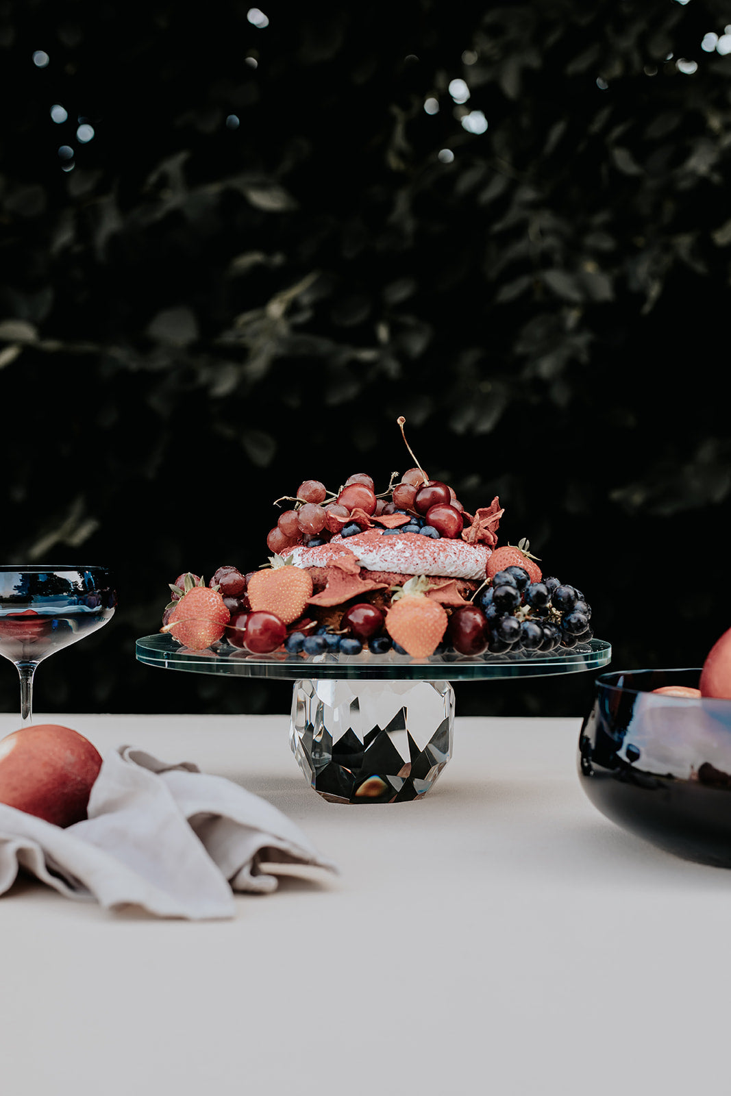 Storm Crystal Cake Stand, 31cm