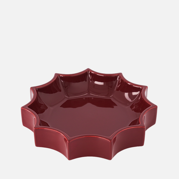Tasca Burgundy Ceramic Change Tray (Small Model)