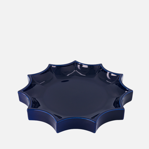 Tasca Large Blue Ceramic Change Tray – Bold & Elegant