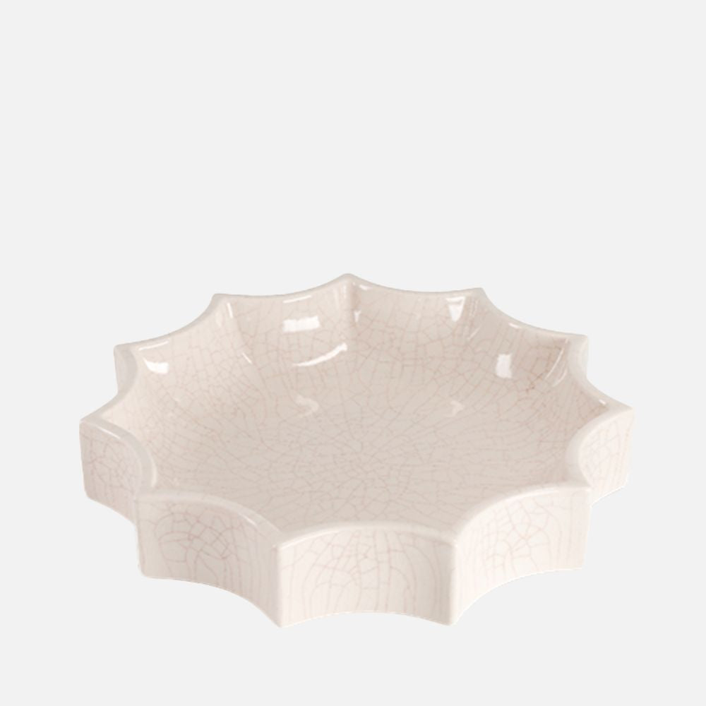 Tasca Small Cream White Ceramic Change Tray