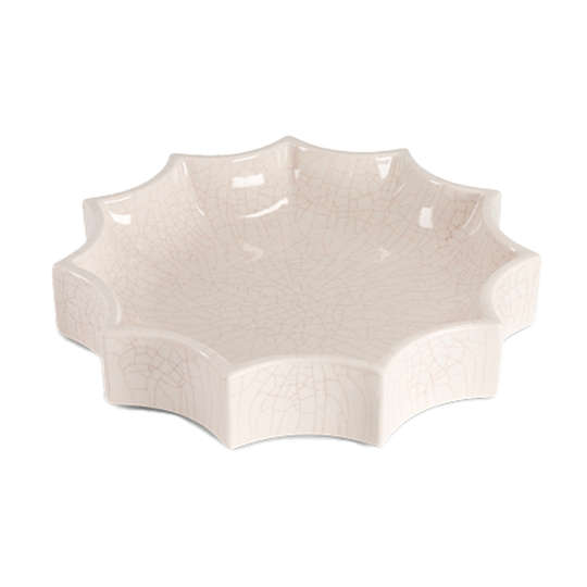 Tasca Small Cream White Ceramic Change Tray