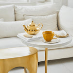 Good Morning Ceramic Teapot – Gold