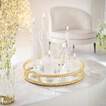 Gold Aluminium Tray – Large Decorative Home Accessory