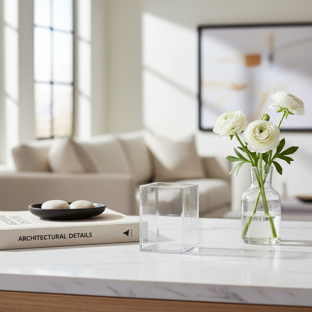 Countertop glass Toothbrush Holder