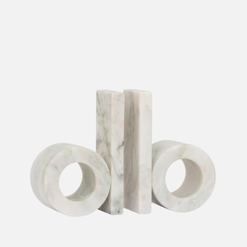 Marble Bookends Set – UNC Orlin Modern Design (Set of 2)