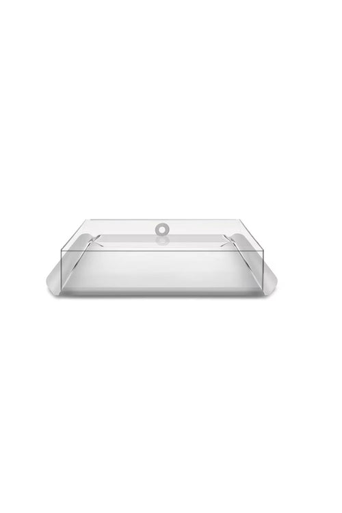 DT Small Tray & Cover, Silver, 26x32cm