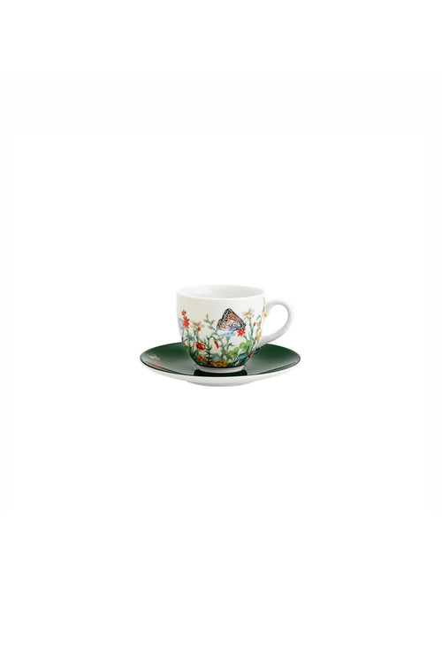 Jardin De Papillons Tea Cup & Saucer, 230ml