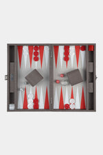 Taupe Grey Snake Medium Backgammon