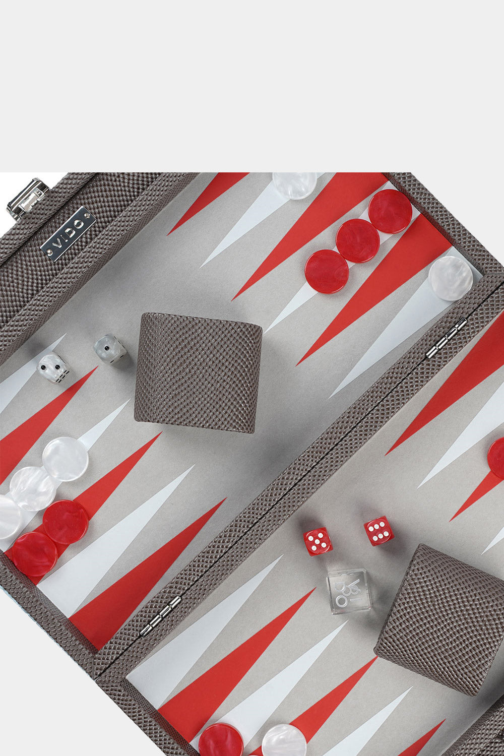 Taupe Grey Snake Medium Backgammon