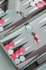 Grey Ostrich Medium Backgammon