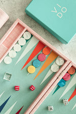 Pink Crocodile Medium Backgammon