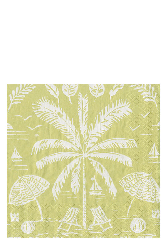 Palms And Parasols Key Lime Luncheon Napkins