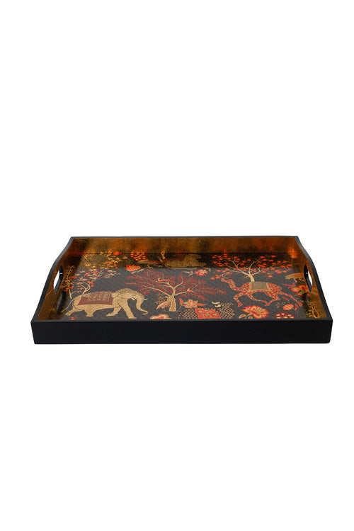 Caspari Rec tray-Le Jardin de mysore for Celebrate__x0026__Gift