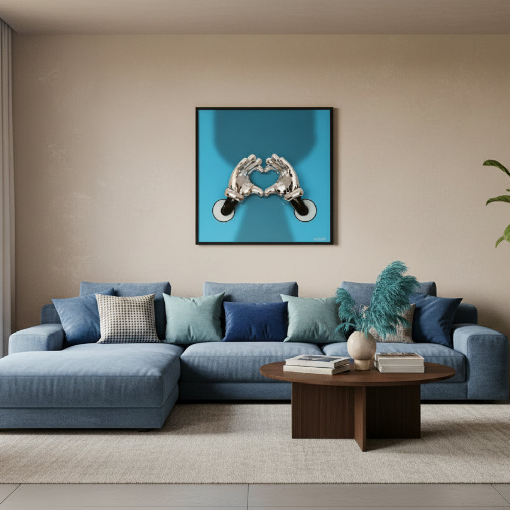 Wall He-Art Frame, Silver
