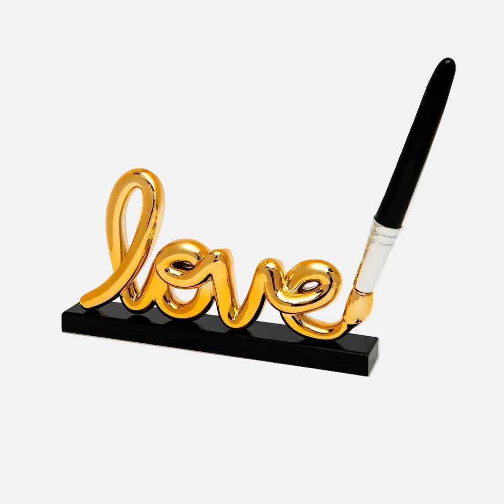Love Sign Sculpture, Gold, 30cm
