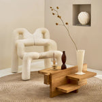 Ribbed Handmade Ceramic Vase – Sand