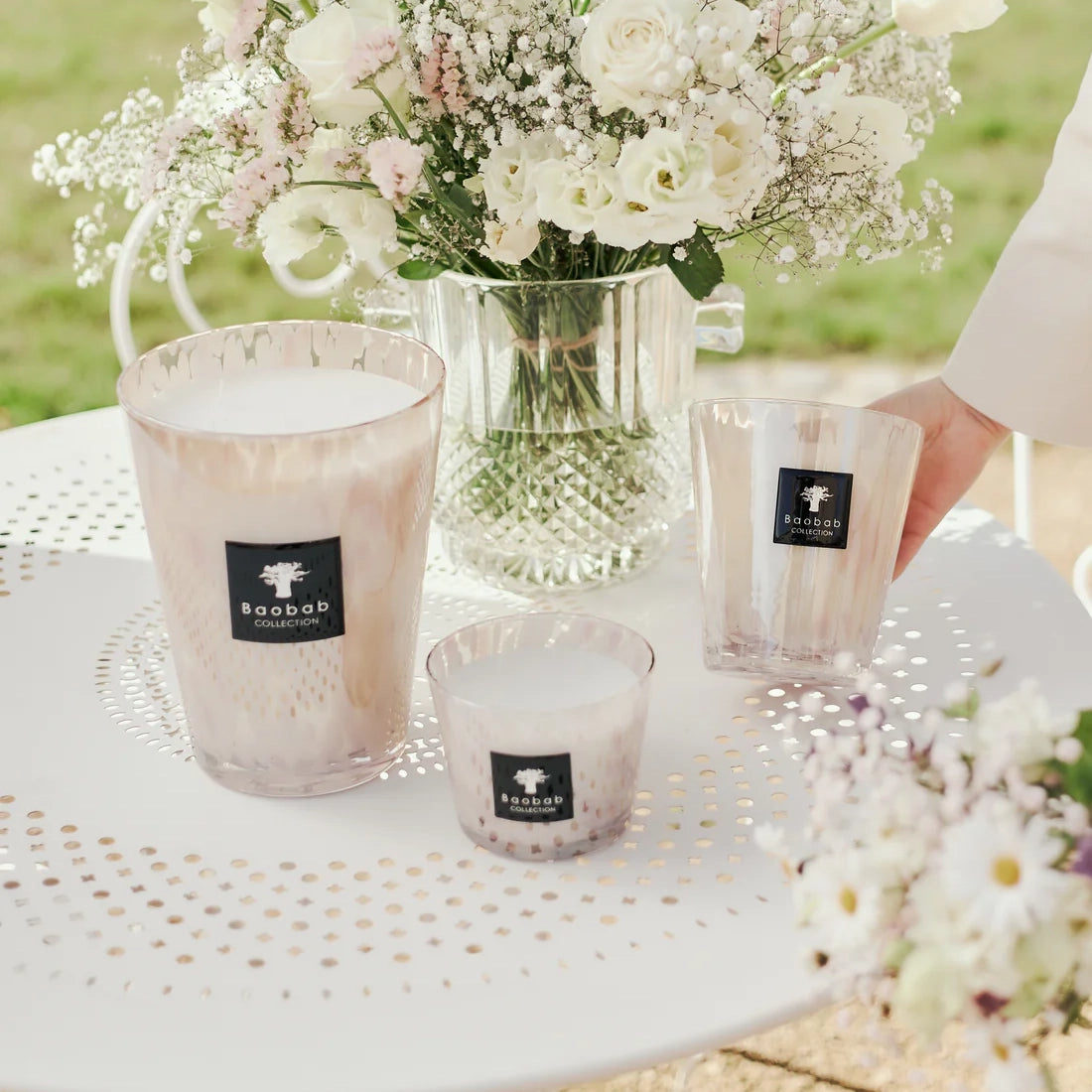 Baobab White Pearls Scented Candle – Max 24