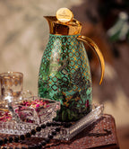 ترمس أمازونيا سعة 0.7 لتر، أوراق ذهبية ذهبية للمنزل