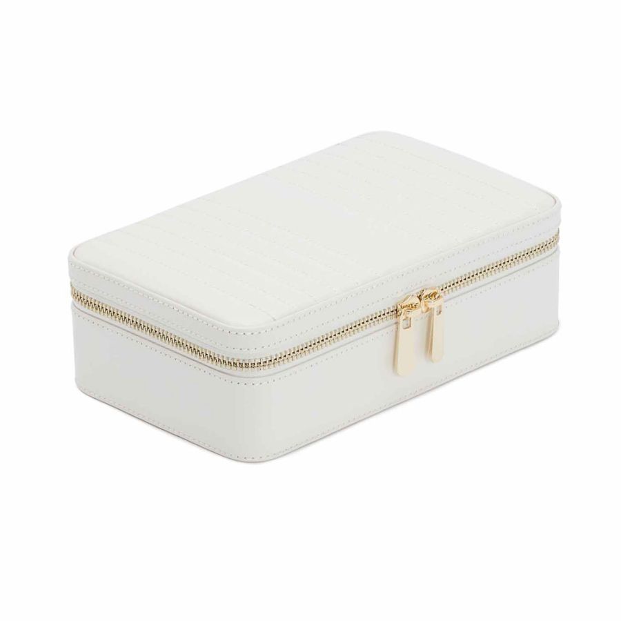 Maria Medium Zip Case in White