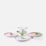 Walking Duck Plate – White/Gold Ceramic Serveware