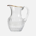 Crystal Jug with Gold Rim