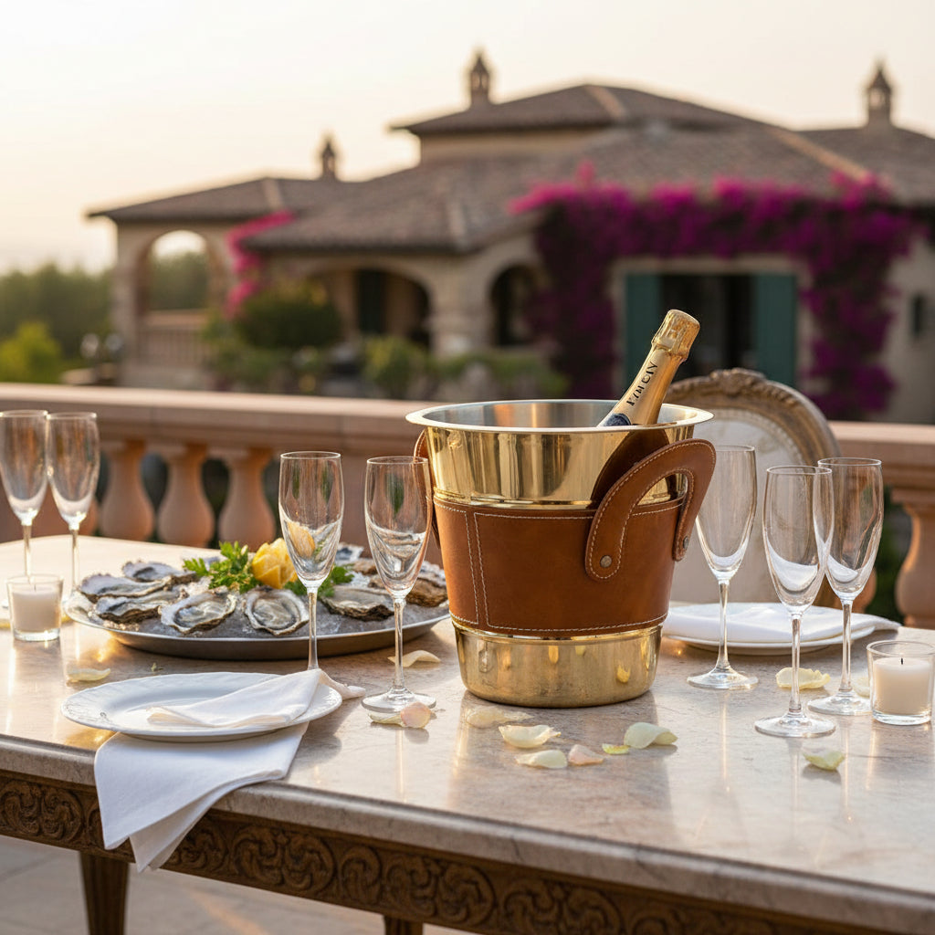 Abhika Hermitage Wine Cooler – Brown & Gold